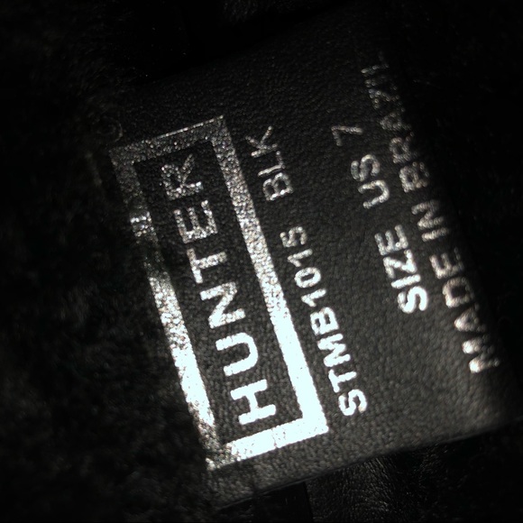 New Hunter Boot  Black Leather/Shearling 7 $395 - Picture 8 of 8